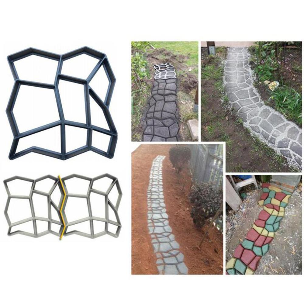 Moldes de plástico para pavimentación de jardín, bricolaje, para camino, piedra de hormigón: Default Title