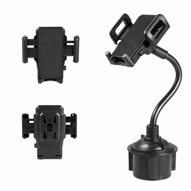 Universal Car Mount Adjustable Gooseneck Cup Holder Cradle For Cell Phone GPS Automobiles Interior Bracket Stand Mounts