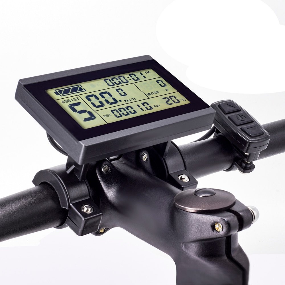 Kt lcd 3 display med sm eller vattentät kontakt 24v 36v 48v elcykel display för kt controller
