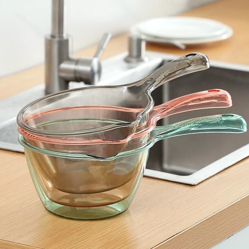 Anti-Slip Mode Creatieve Plastic Transparante Water Scoop Keuken Gereedschap Duurzaam Huishouden Keuken Gadgets Levert