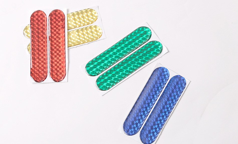 2 stuks waterdichte reflecterende autostickers, waarschuwingstape, reflecterende strips, veiligheidsmarkering voor autovelg, wenkbrauw, deurrand