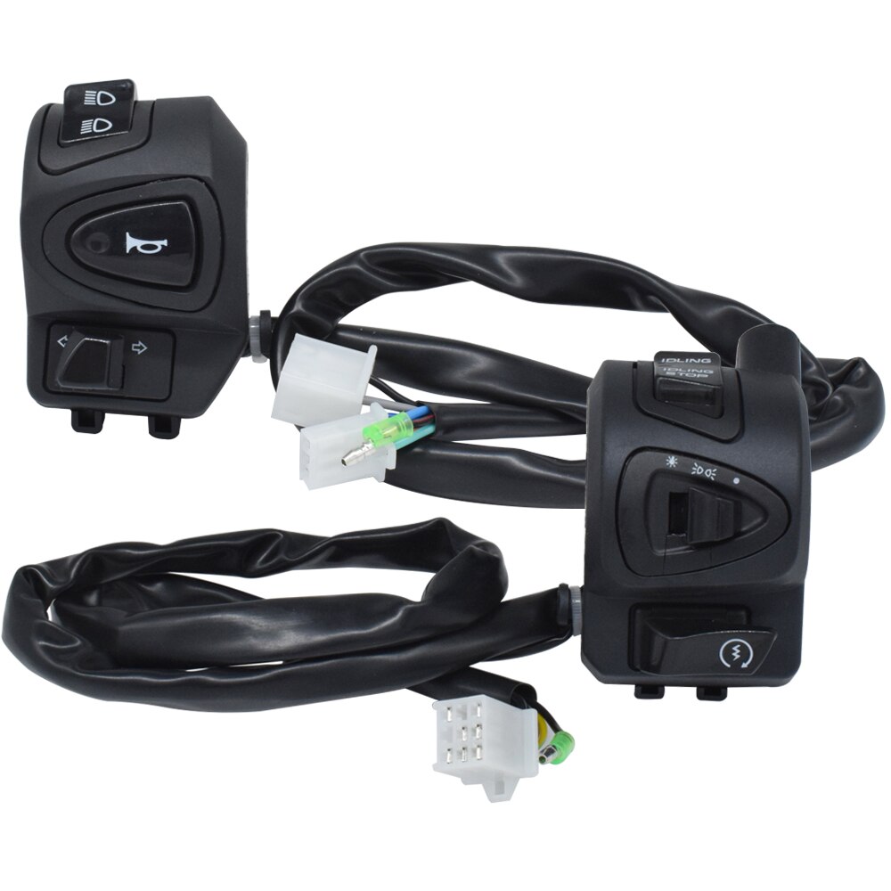 7/8 "22mm Motorrad Griff Bar Schalter Horn Blinker Scheinwerfer Nebel Licht Start Stop Lenker Controller Schalter