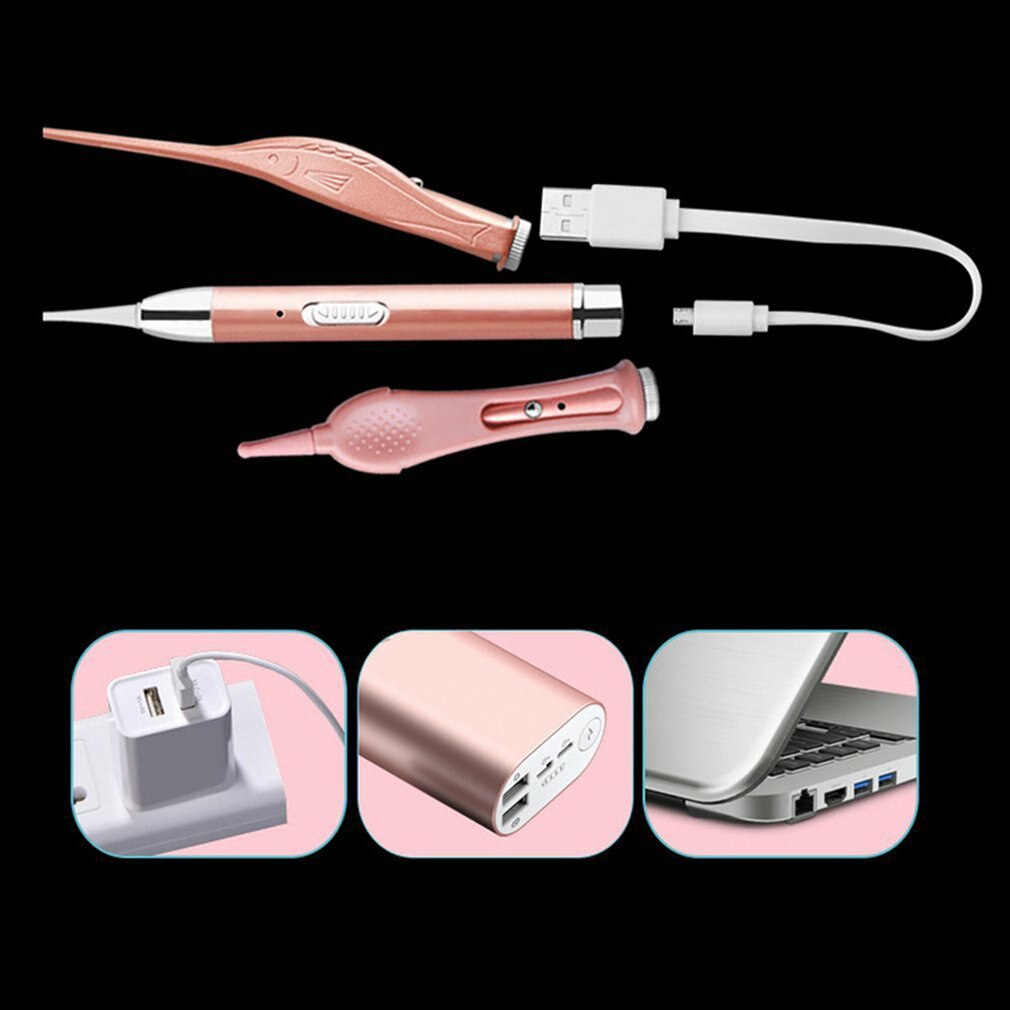 Pinzas luminosas recargables para oreja, pinzas para oreja