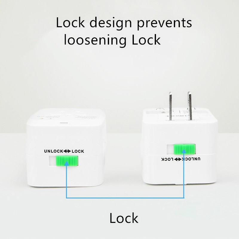 World Universal Travel Plug Converter Adapter International Plug Port AC Power Charger Adaptor With AU US UK To EU Round Socket