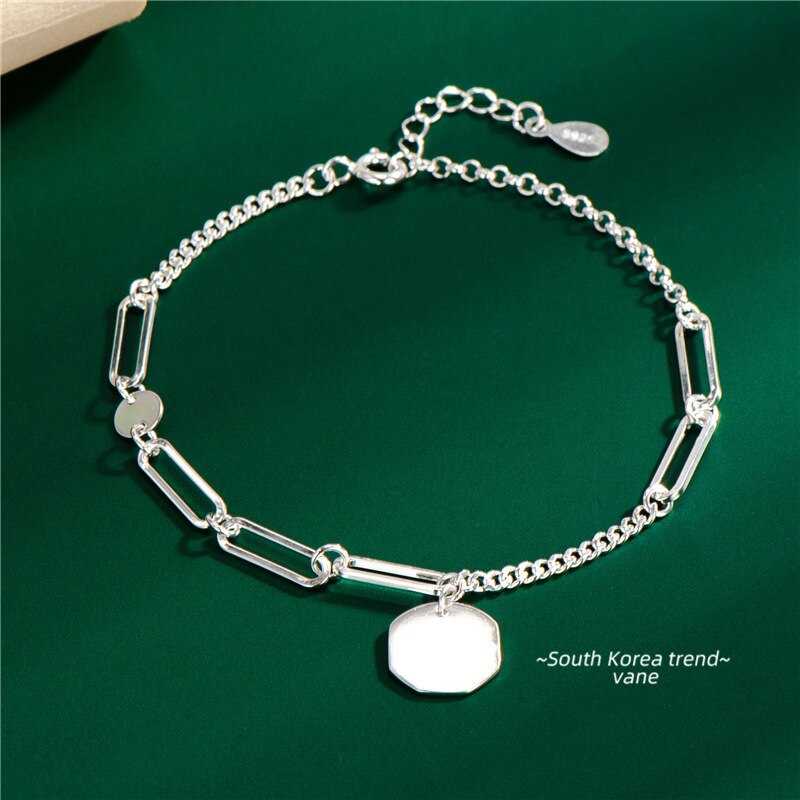 SODROV braccialetti con impunture a catena con Design personalizzato di lusso gioielli in argento Sterling 925 braccialetti 925 per donna