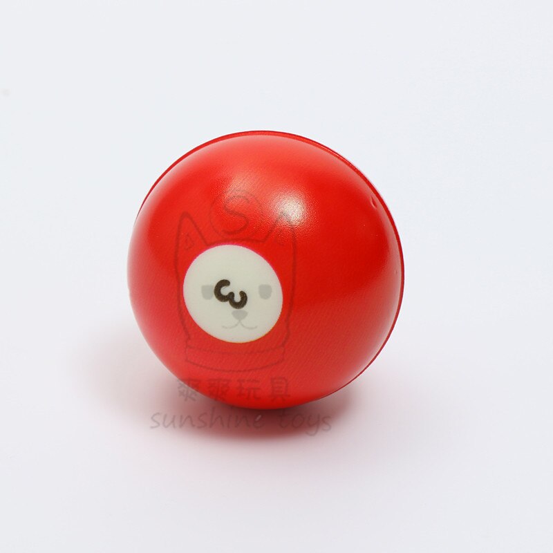 Balles souples pour bébés, 12 pièces/lot, balles de billard en éponge PU, nombres amusants, Anti-stress, jouets pour enfants