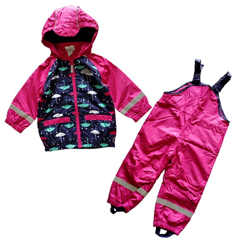 Tøj til børn/småbørn/piger, vindtæt babydragt, vandtæt tøjsæt, overalls, regnfrakke , 74 to 92
