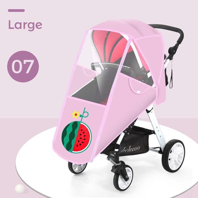 Waterdichte Baby Buggy Regenhoes Universele Regenhoes Voor Kinderwagen Wandelwagen Kinderwagen Wind Shield Transparante Regenhoes