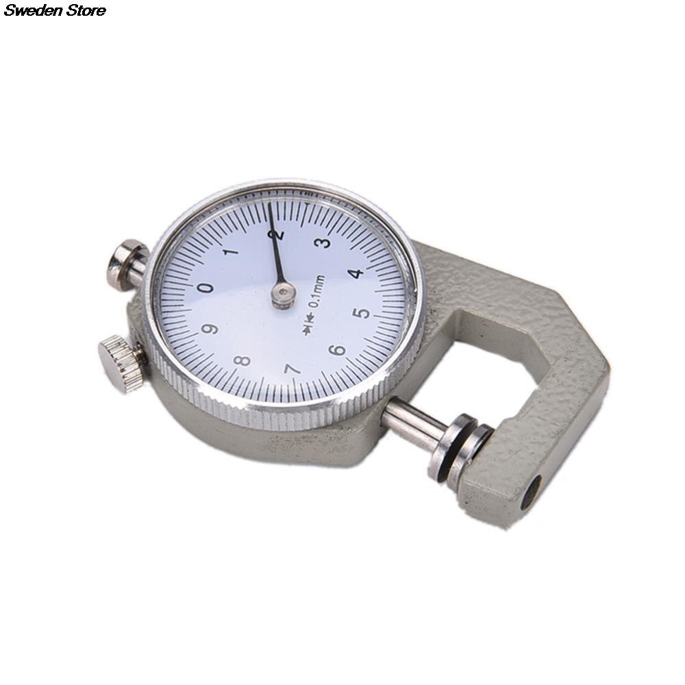 0-10Mm Dial Diktemeter Leer Papier Dikte Meter Tester Voor Lederen Flim Papier 1Pc