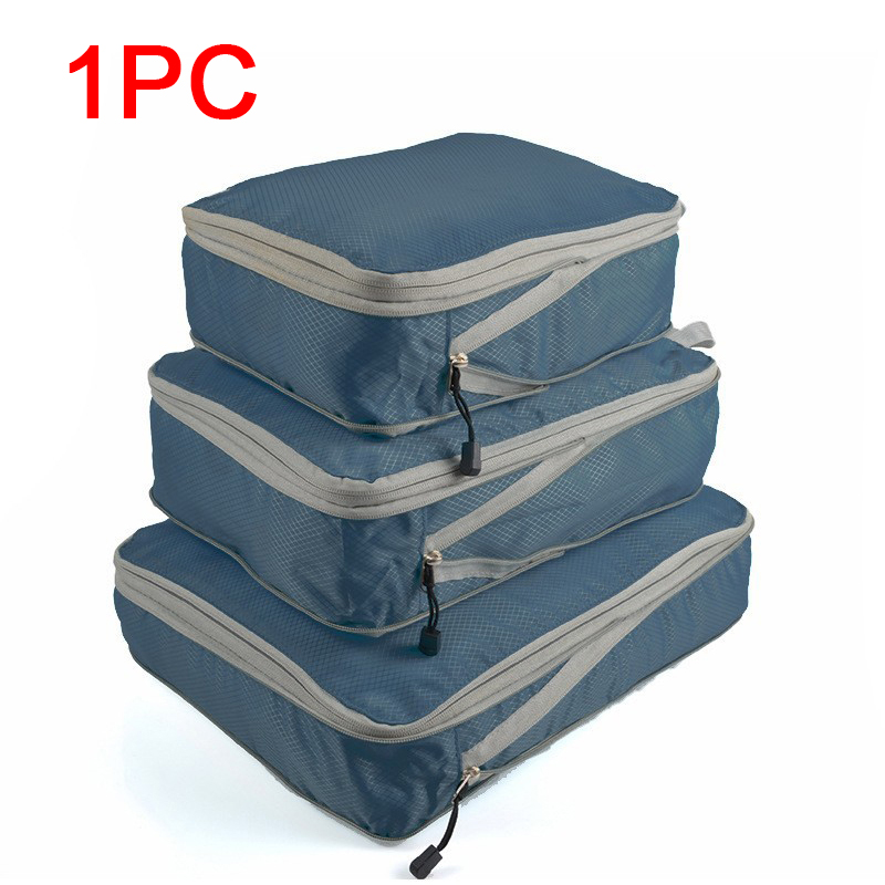 Reisopbergtas samendrukbare verpakking kubus opvouwbare waterdichte koffer nylon draagbare tas bagagerek: S / YELLOW