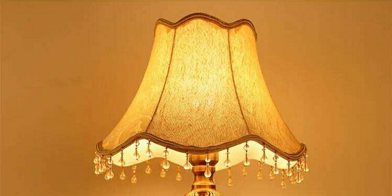 E27 art deco lampeskærme til bordlamper stof rundt lampeskærm moderne stil lampedæksel til gulvlampe: Beige