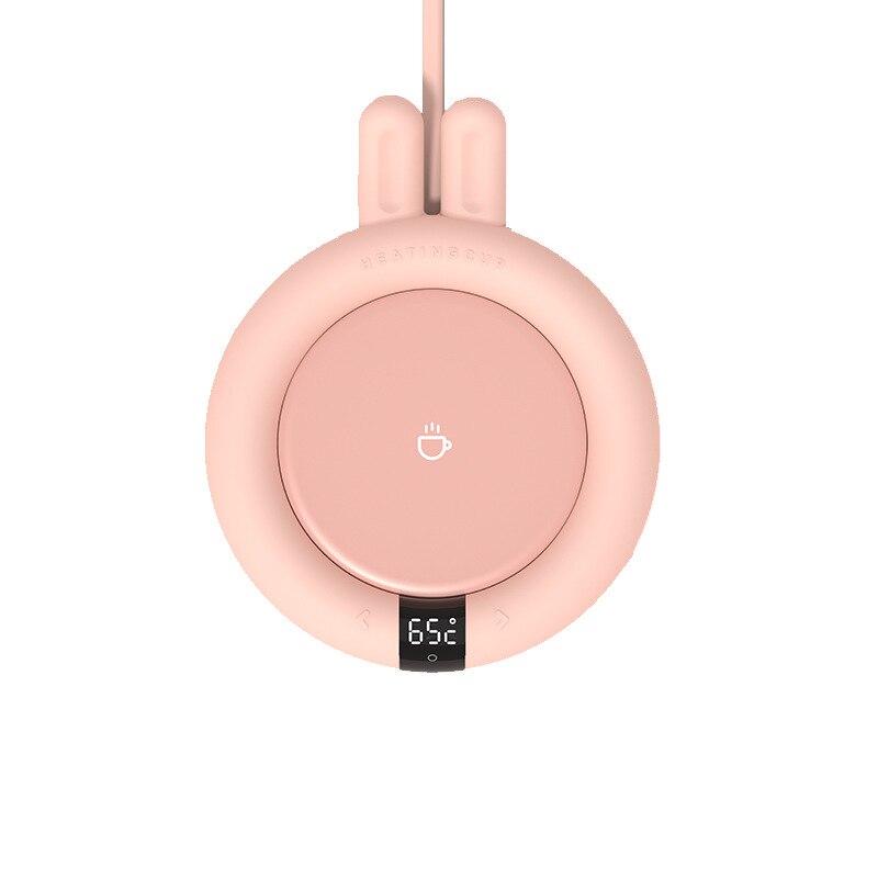 220V kubek podgrzewacz podkładka ocieplająca płyta grzejna inteligentny termostatyczny podstawka strąk kubek mata grzewcza Podkładka kawa herbata mleczna szofer-tasse Posavasos 20W: różowy królik