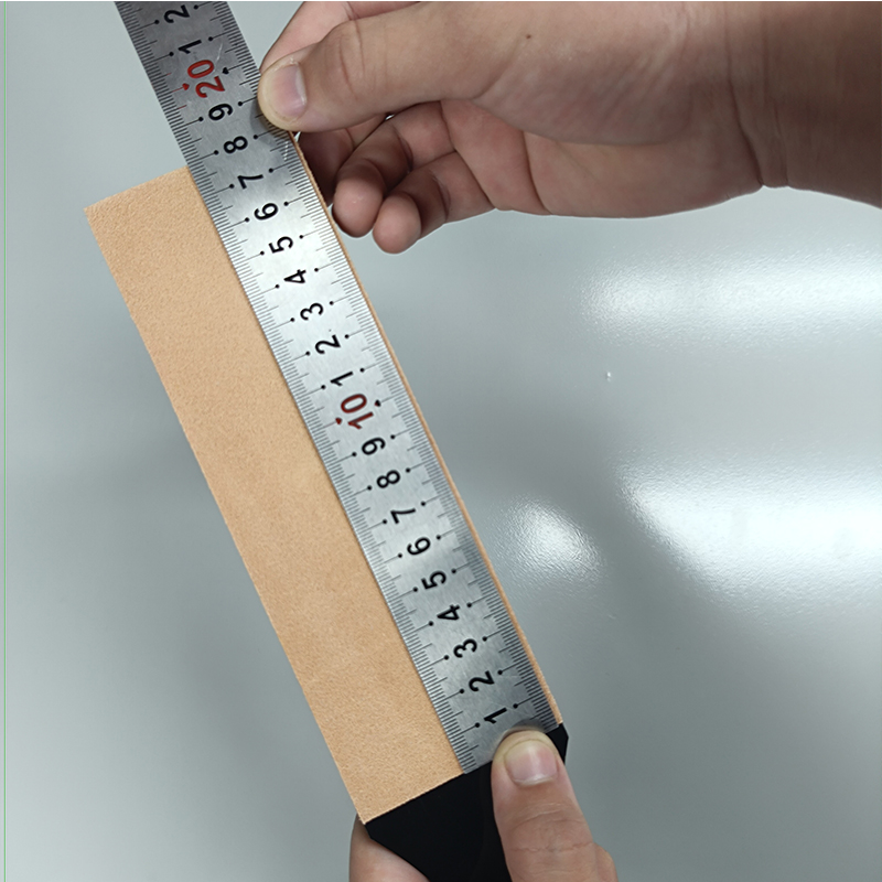 coramella in pelle a doppio lato per affilare i coltelli kit blocco di colpire con composto per lucidatura per affilare i coltelli a doppio lato