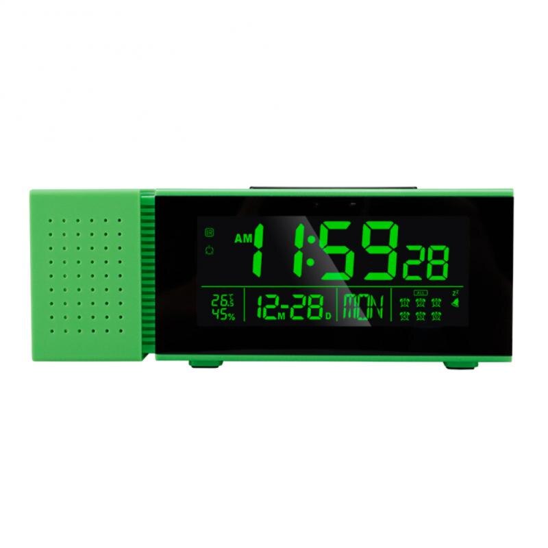 Digital Alarm Clock TS-P30 IR Sensor Movable Night Light With FM Radio Temperature Humidity Display: 05