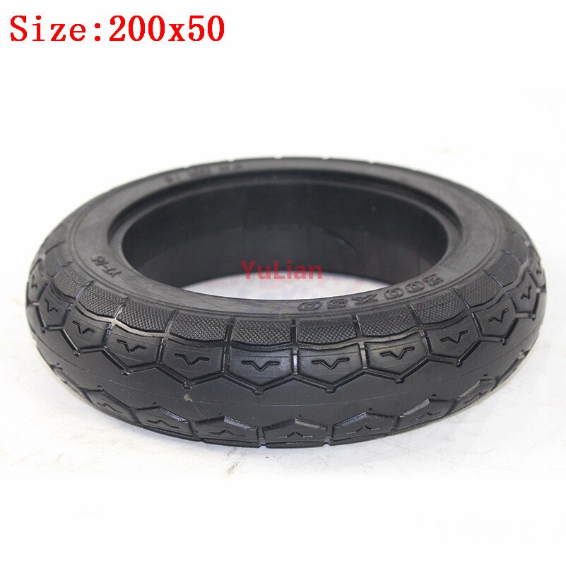 Electric Scooter200x50 solid tires Tyre With Wheel 8" Scooter 200x50 Tyre Inflation Electric Vehicle Wheel