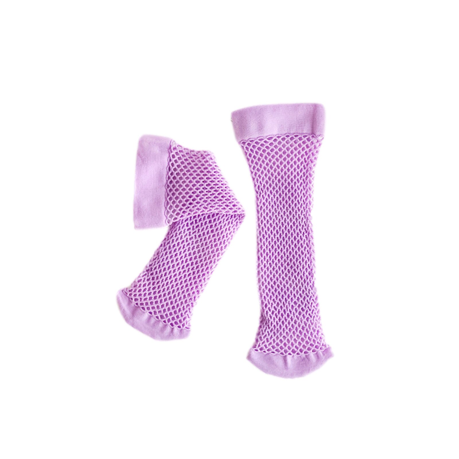 Citgeett Summer Kids Girls Stocking Solid Color Hollow Out Socks Long Socks for Spring Summer Suit 3-8Years: E