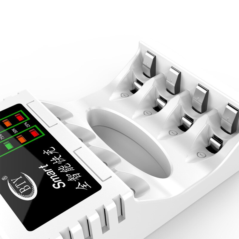 Digitalworld 4- spor intelligent hurtig-ledet-lader til aa aaa ni-mh ni-cd kortslutningsbeskytt oppladbar smart batterilader