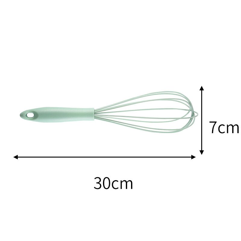 Visp manuell äggvisp mixer halkfri lätt att rengöra äggvisp mjölkskummare kök matlagning bakpryl: Grön 30cm