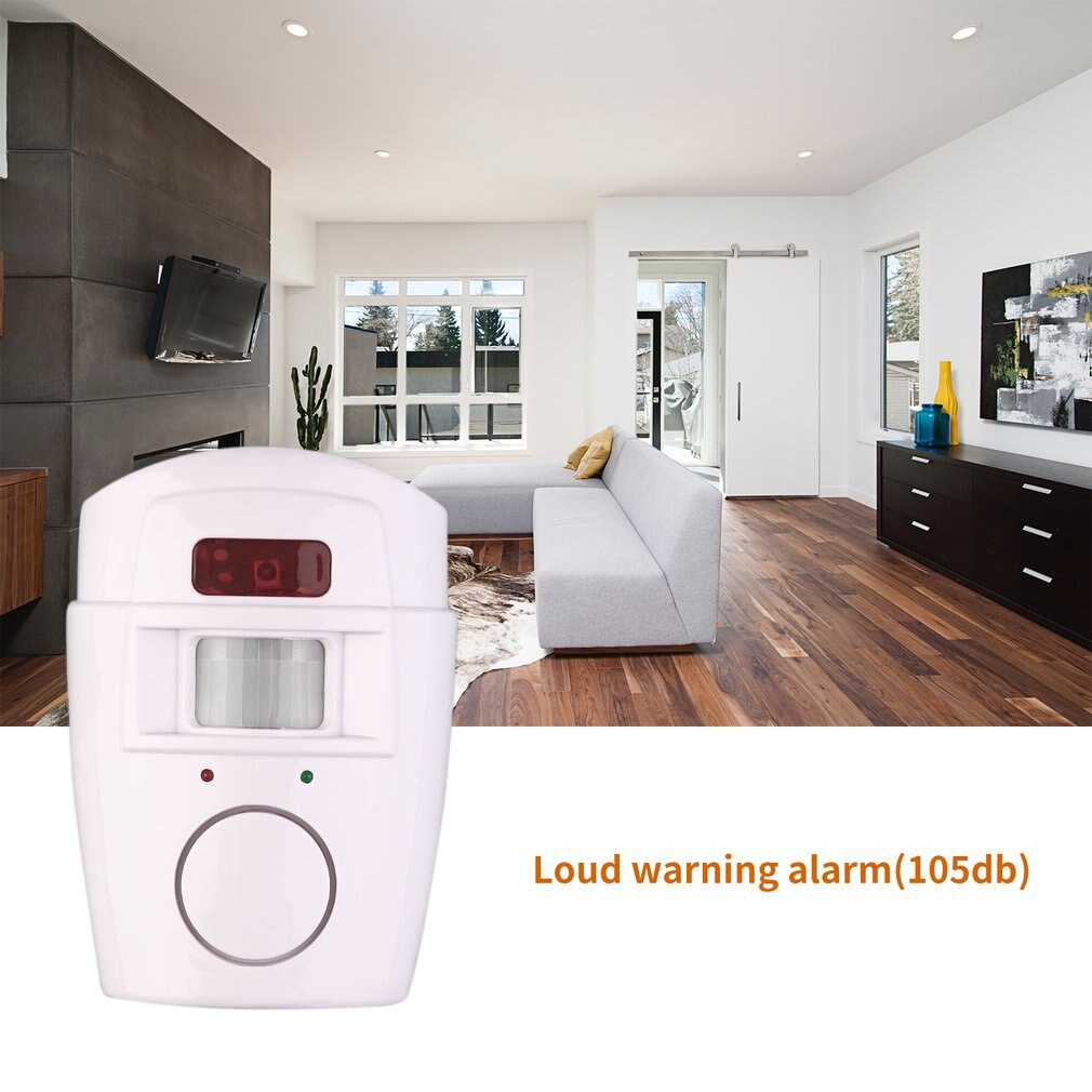 Sensor de movimiento Pir 105db, sistema de alarma rectangular para casa, juego de seguridad inalámbrica,