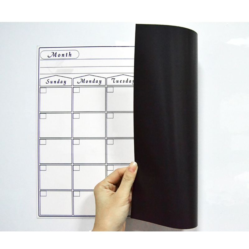 A3 magnétique mensuel planificateur tableau blanc calendrier réfrigérateur aimant effaçable Message CORA