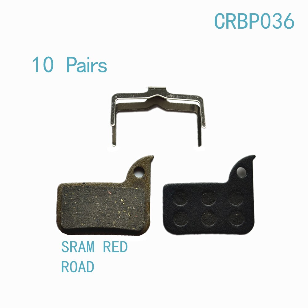 10 par sykkel semi - metalliske hydrauliske skivebremseklosser for sram hrd red etap, force 22, cx1,  rival 22, s700 b1 level ult / tlm: Crbp 036