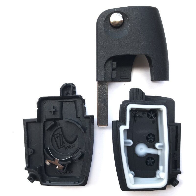 Estuche para mando a distancia para Ford s-max c-max Focus galaxy Mondeo ka 3 botones Flip plegable llave de coche en blanco