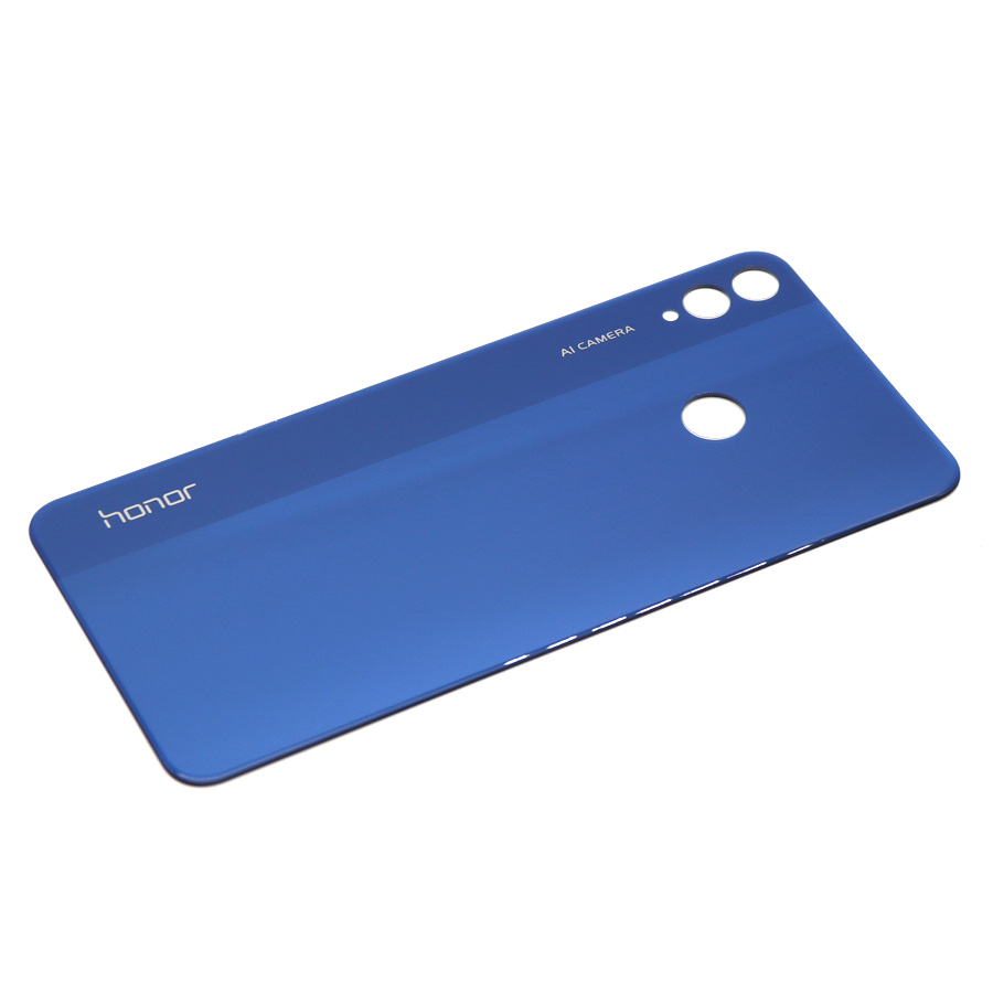 For Huawei Honor 8X Back Glass Battery Cover Panel Rear Door Housing Case Honor 8X Battery Cover With Camera Lens JSN-L21: Normal Blue No Lens