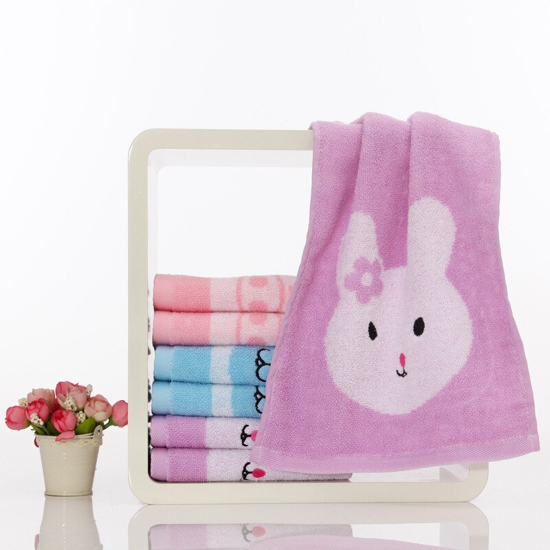 Lasten kasvopyyhe jokapäiväiseen elämään eläinkuvioinen pehmeä puuvillainen unisex kasvopyyhe lapselle 25 x 50cm suorakaiteen muotoinen kasvopyyhe: C6