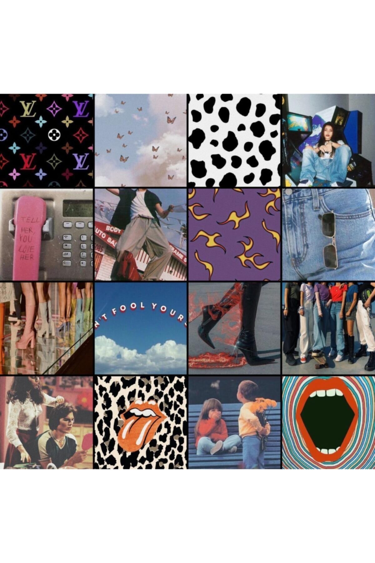 Retro 60 Photo Wall Poster Set Modern Wall Paper Home Decor Decoration Art