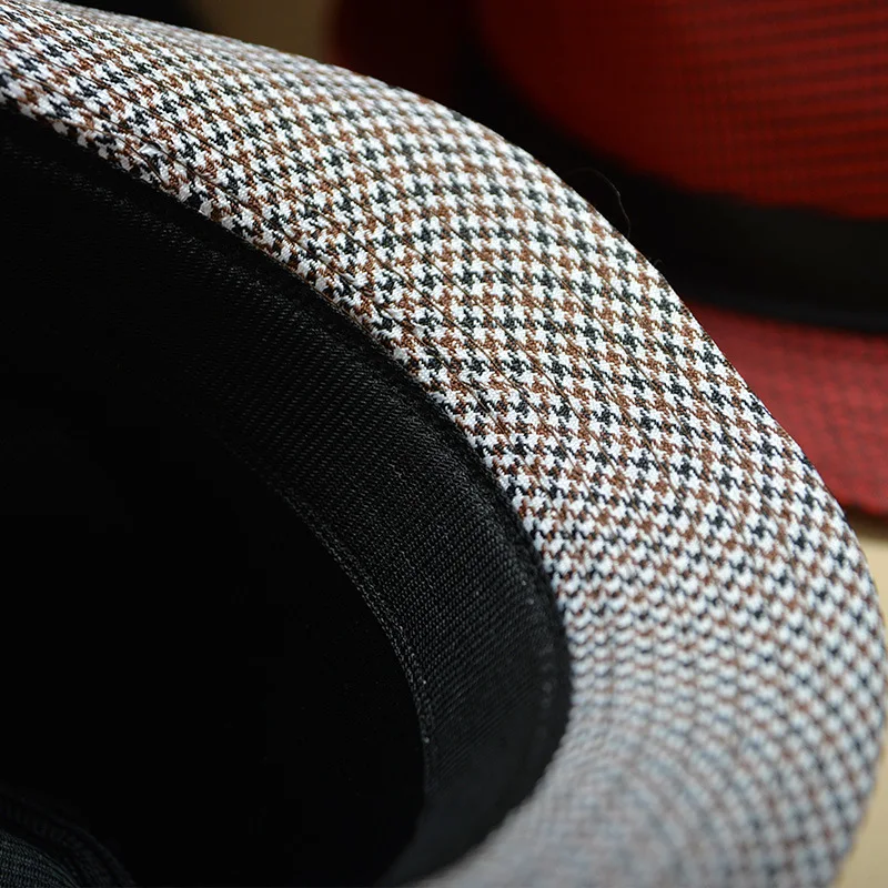 Retro mænd fedoras top jazz filt bred skygge hat vintage par kasket vinter chapeau sommer bowler hatte kasket udendørs
