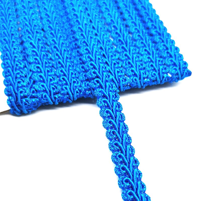 Cinta para ajuste de encaje de 2 yardas, ciempiés trenzado, accesorios de costura para manualidades, decoración de boda, encaje curvo de tela: Negro
