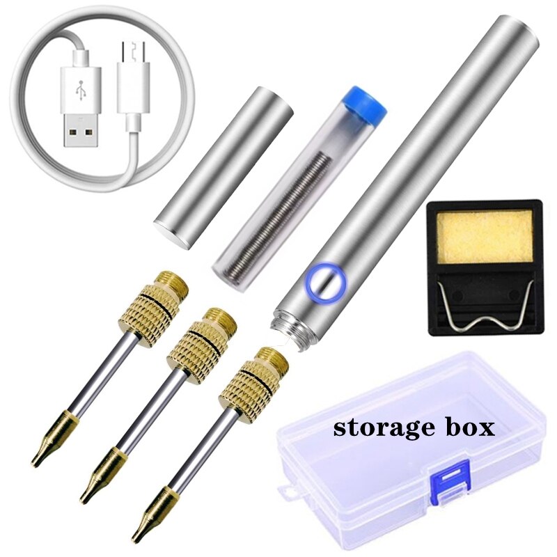 510 interface soldering iron head storage box portable electric soldering iron rechargeable cordless soldering iron soldering