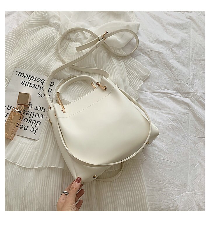 Alta qualidade das senhoras da forma sacos do mensageiro das mulheres bolsa de couro bolsas de ombro do plutônio sólida pequena aleta sacos crossbody B41-79: WHITE