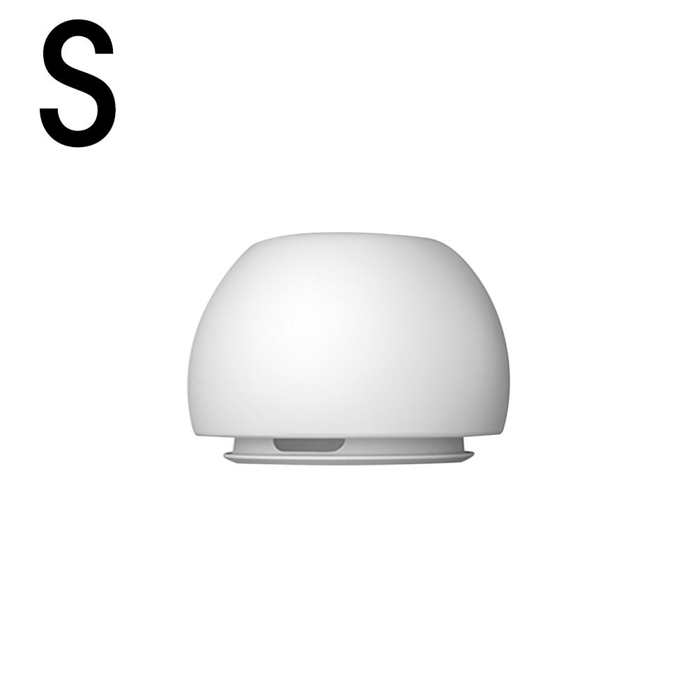1pair Earmuffs Earplug Cover Replacement Eartips Silicone Soft Headphone Eartips XS/S/M/L White Ear Tips For Airpods Pro 1/2: BROWN