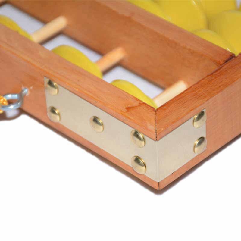 7 colonne anti-dérapant suspendu en bois boulier chinois Soroban outil éducatif calculatrice mathématique pour étudiant enseignant