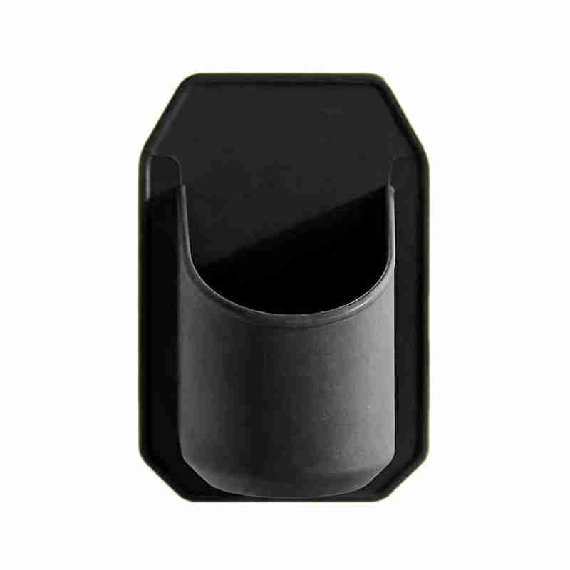 Soporte portátil para copas de vino, soporte de plástico fijo para copas de pared, color negro, H8D6: Black