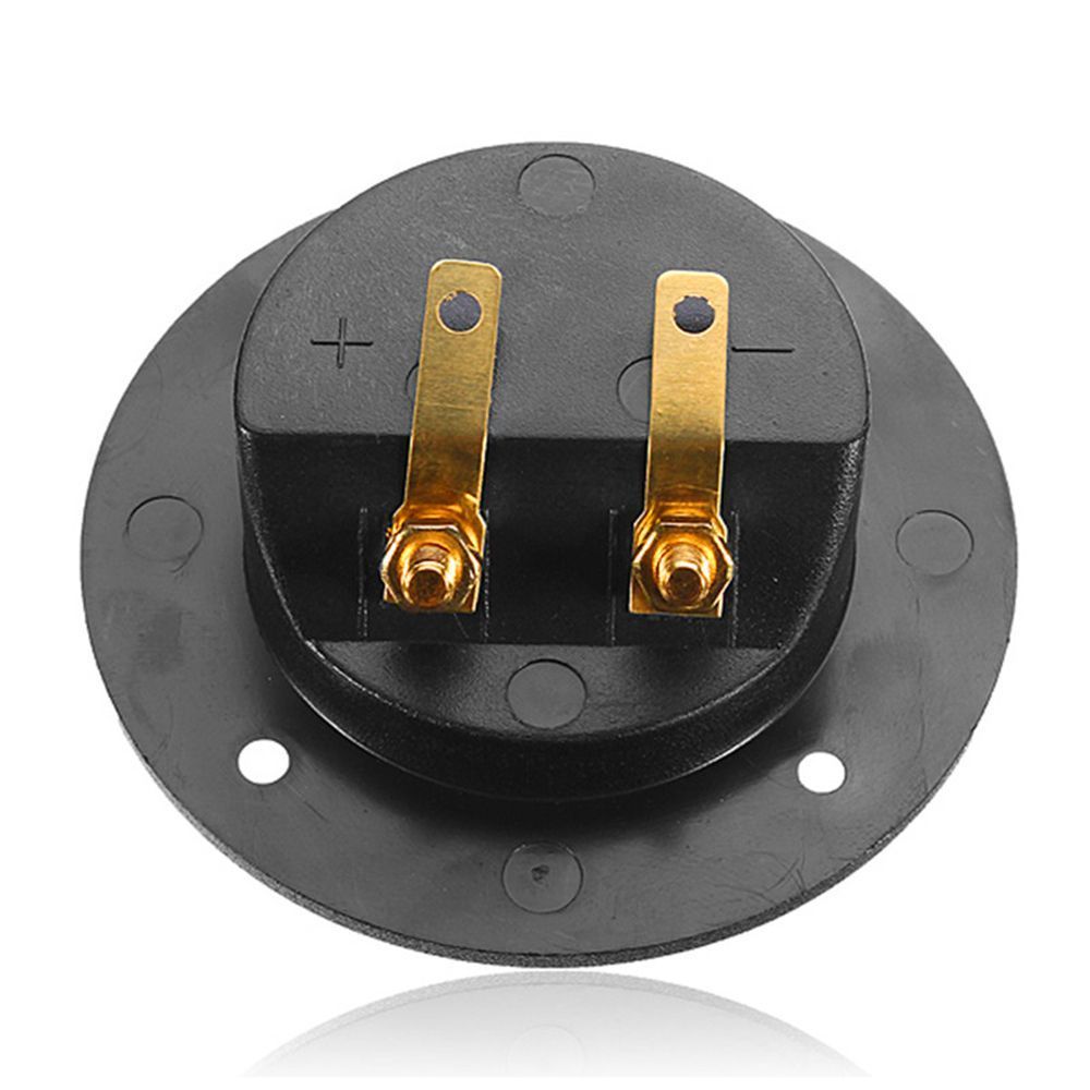 Speaker Box Rear Back Panel Wiring Terminal Plug Round Boxes With 2 Banana Jack Subwoofer Speaker Terminal