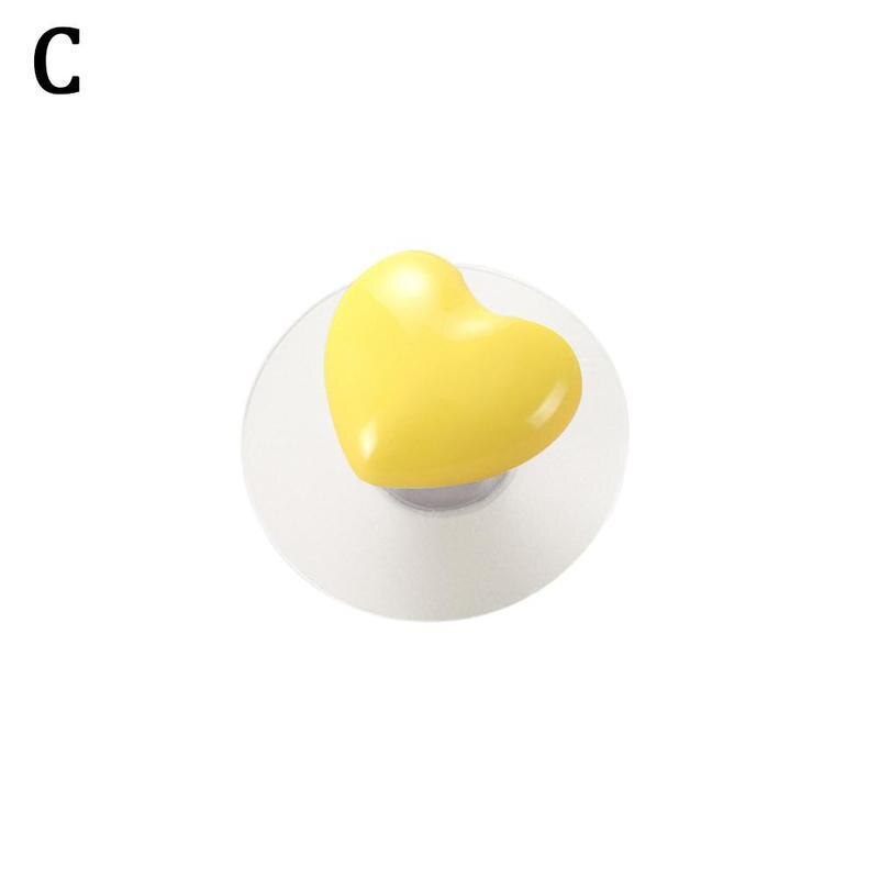 Schattige meubeldeurgreep schuifraam kunststof kast keukenknoppen handgrepen ponsvrije lade zelfklevende hardware hand  c2 o 3: C