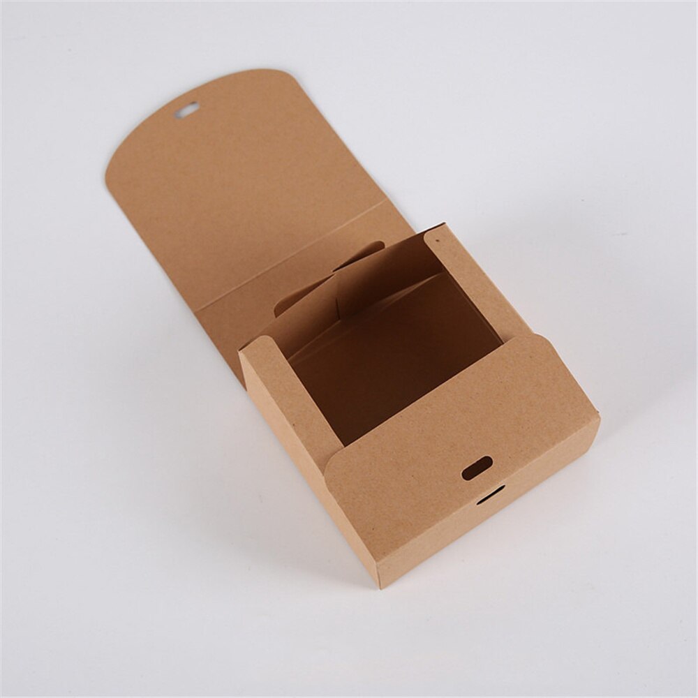 Vierkante Kraft Papier Doos Karton Pakket Valentijnsdag Snoep Opslag Dozen Met Linten