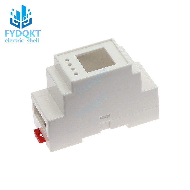 1PC DIN Rail PLC Junction Box Plastic Electronics Shell Project Case 4-01-14 88x37x59mm 35-Rail Mounting Instrument Housing