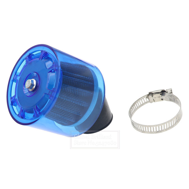 35/38/42/45/48-50/58-60mm Bend Elbow Neck Motorcycle Motorbike Air Filter Cleaner Fits 50cc-250cc ATV Pit Dirt Bike Splash Proof