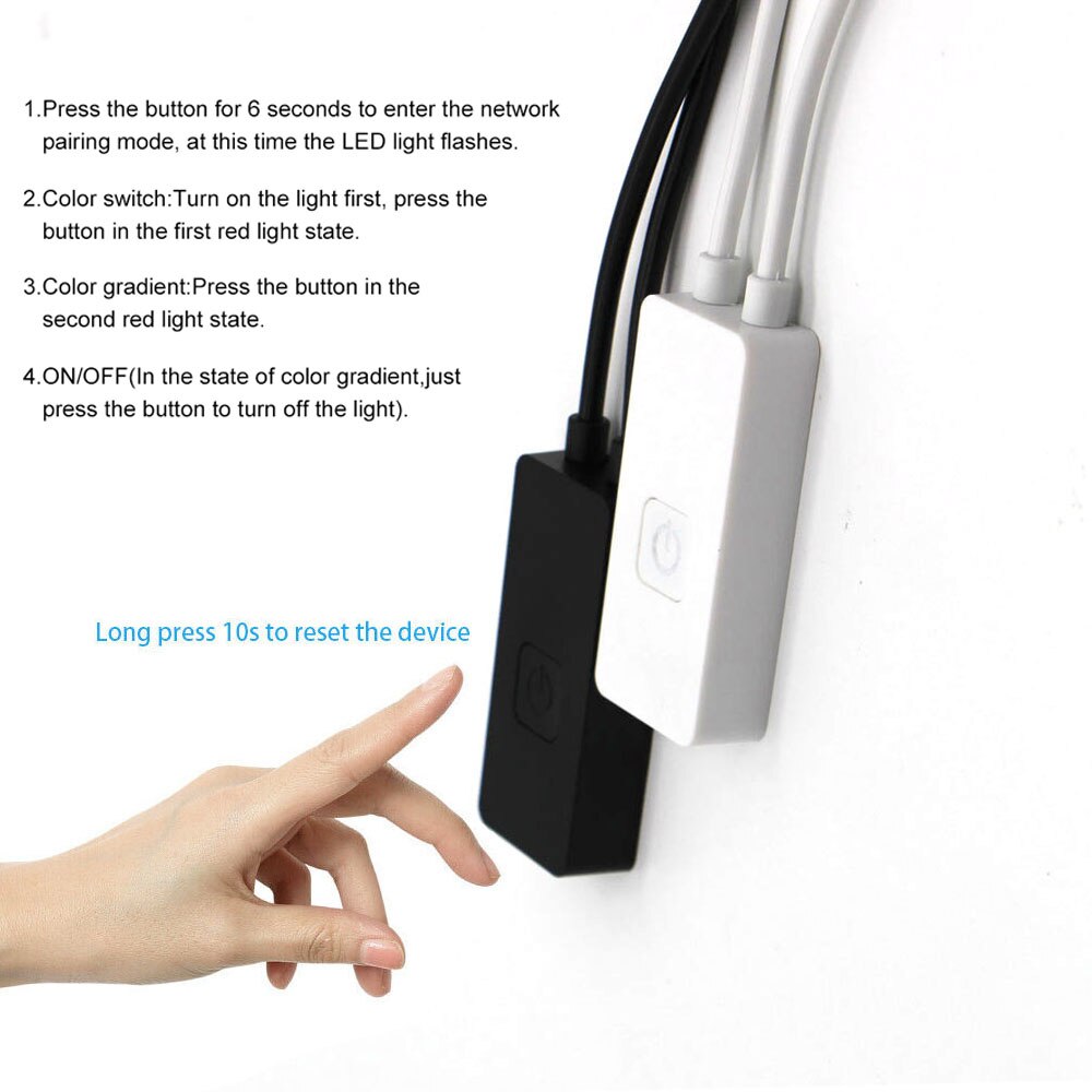 Tuya WiFi APP smart mini USB LED controlador DC5-24v 6A Multi cambio de color con temporizador modos para 5V 2835 5050 RGB tira de luz