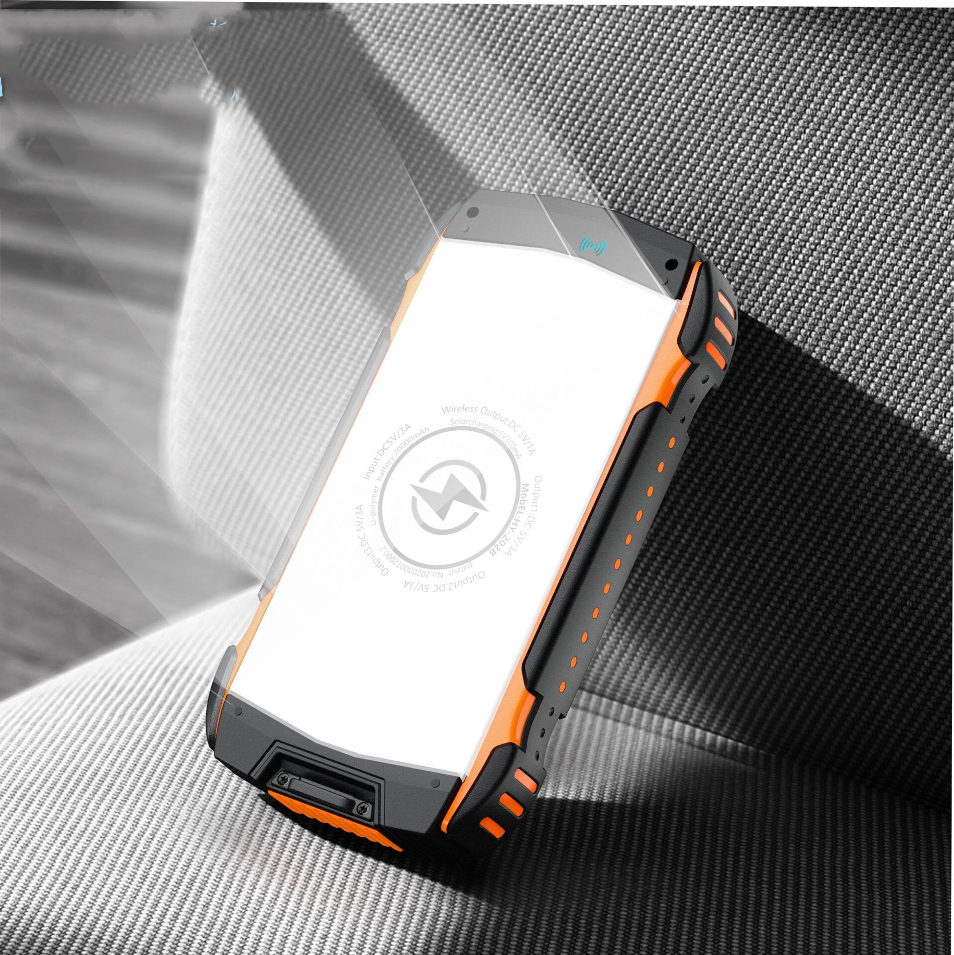 99000 mah solar-powerbank mit hoher kapazität , 2 usb-schnellladeanschlüsse, externer akku für reisen mit xiaomi und samsung