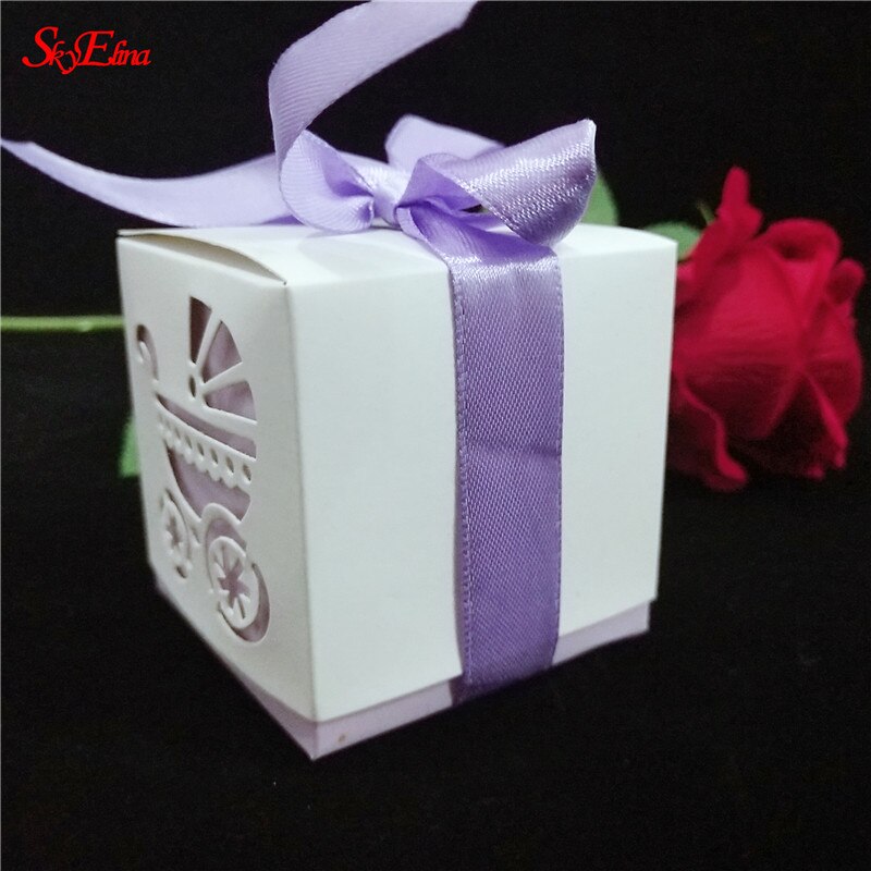 50Pcs box wedding dragees Vlinder Bonbondoos verpakking Huwelijkscadeau Dozen Chocolade Doos Voor Gasten Party Bruiloft Decoratie 6Z