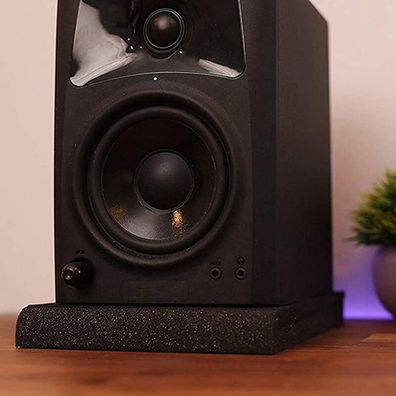 1 set geluidsdichte pads studio monitor isolatie pads hoge dichtheid studio monitor isolatie pads voor 5 inch luidsprekers