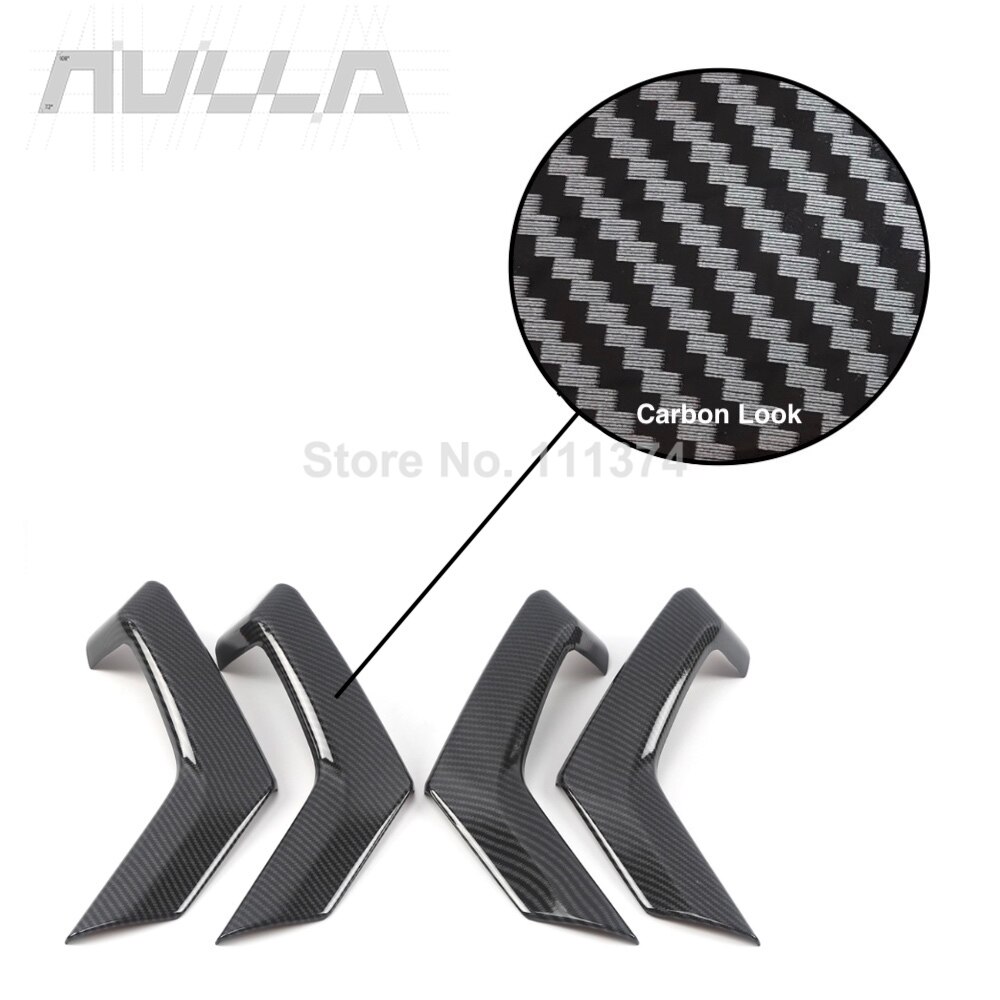 Revêtement intérieur de poignée de porte accoudoir avec autocollant en Chrome carbone, accessoires de garniture, pour VW Volkswagen t-roc T Roc