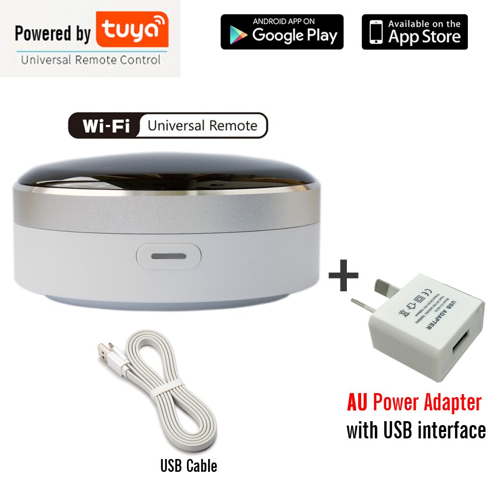 Tuya Smart Home Automation Universal IR Remote Control WiFi + Infrared Controller Switch Google Home Alexa Siri Voice Control: Add AU adapter