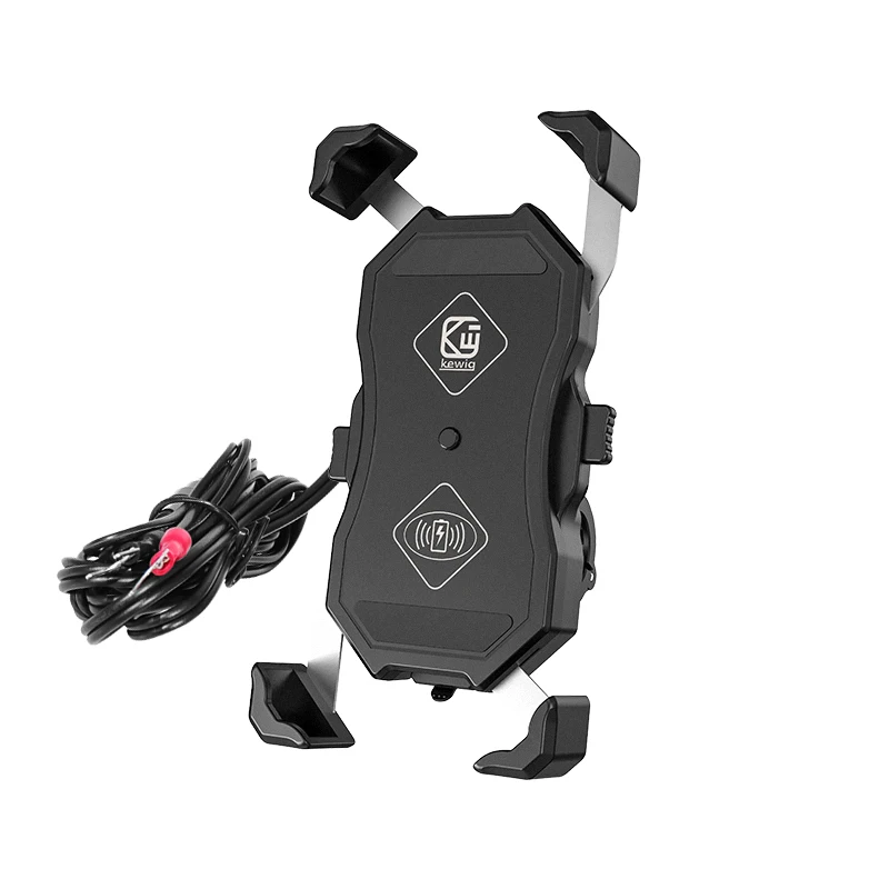Motorcycle Phone Holder Fast Wireless Charging Quick USB Charger Moto Motorbike Mirror Stand Support Cellphone Handlebar Mount