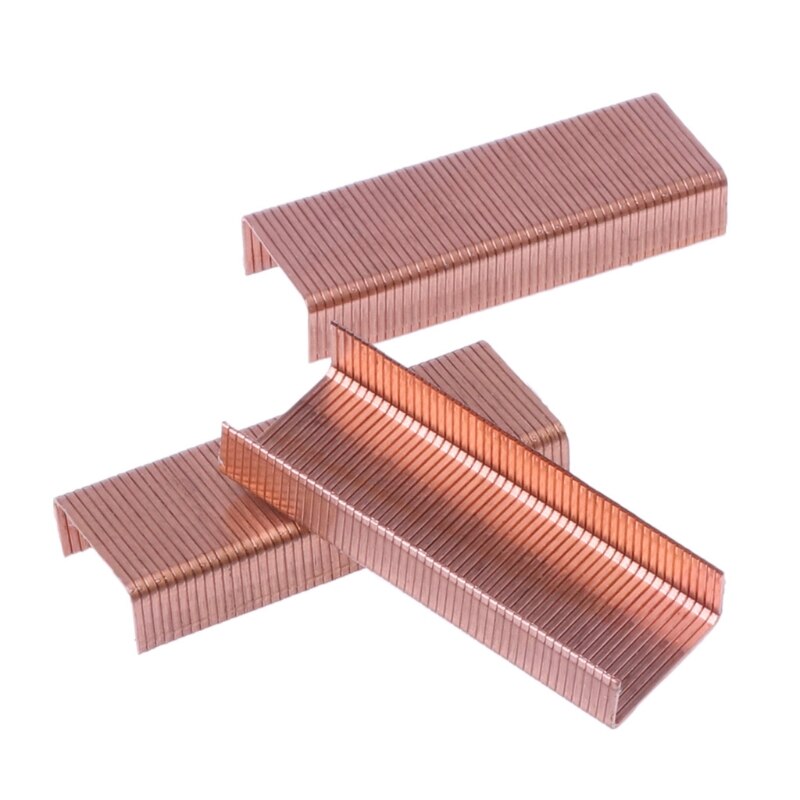 Rose Gold Staples Metal Staple For Staplers Trend Office Accessories 24/6 Stationery Supplies