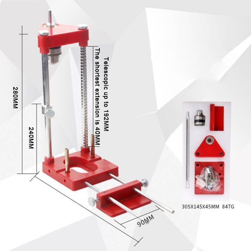 Woodworking Positioning Tool Portable Drill Locator Woodpeckers Precision Positioner Pocket Hole Jig Kit Angle Drill Guide: Drilling Locator
